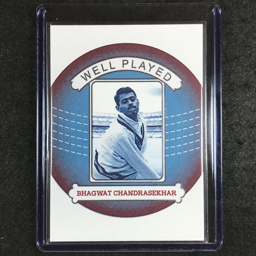 2024 Futera Vintage Cricket BHAGWAT CHANDRASEKHAR Well Played Blue 2/7 #31