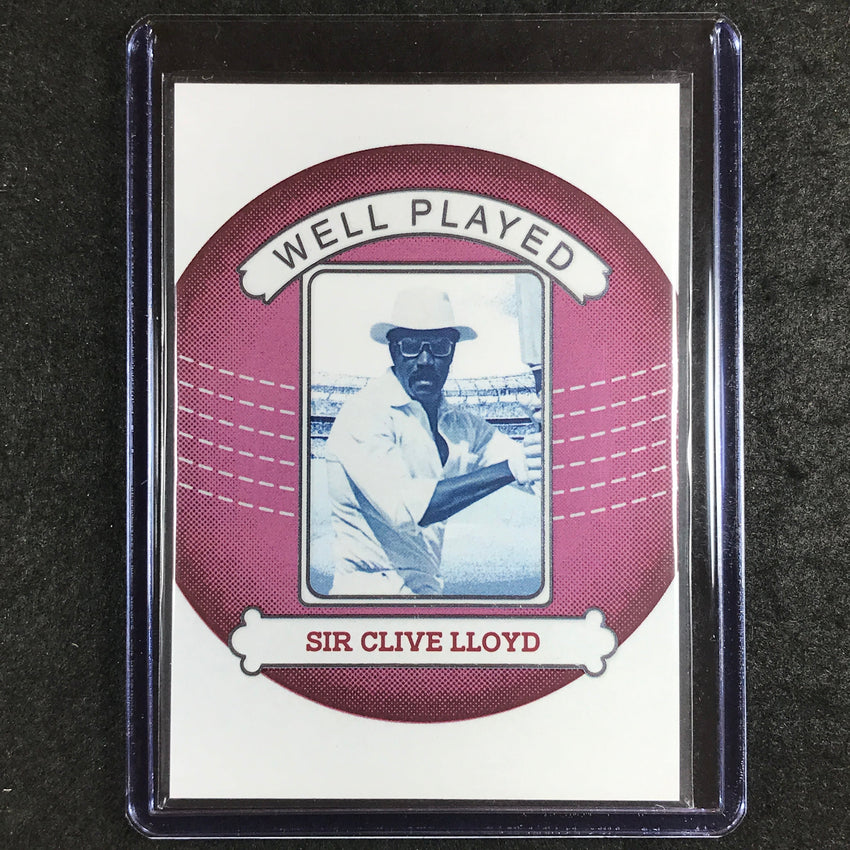 2024 Futera Vintage Cricket SIR CLIVE LLOYD Well Played Pink 1/5 #8