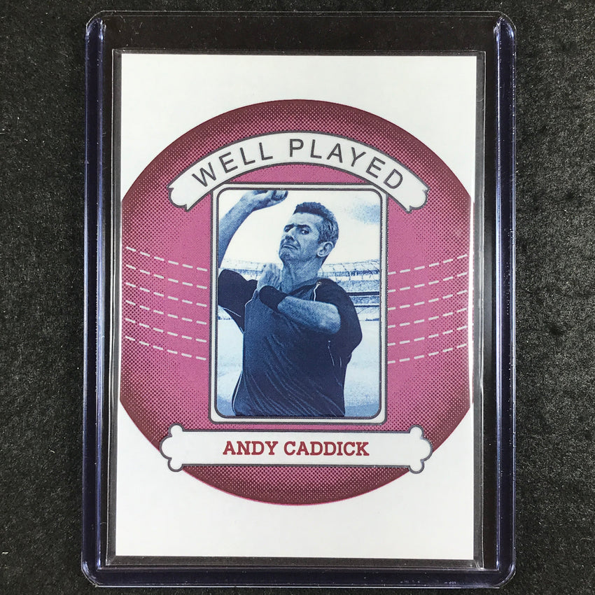 2024 Futera Vintage Cricket ANDY CADDICK Well Played Pink 2/5 #18