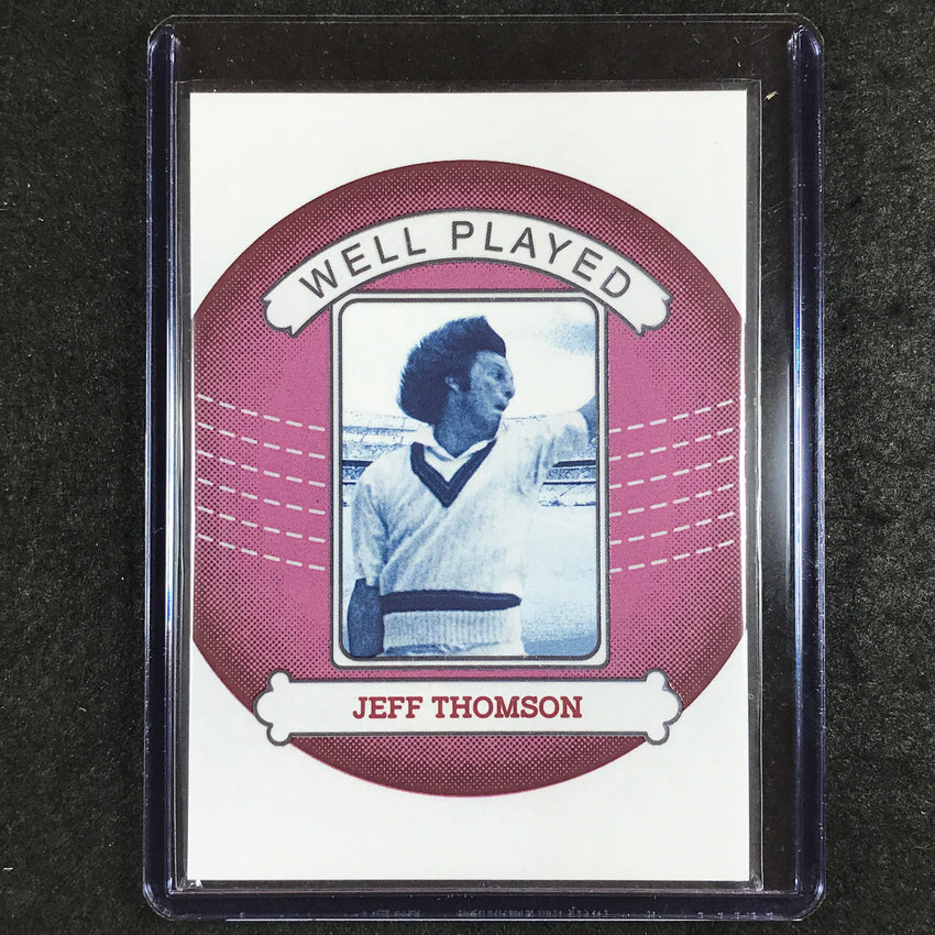 2024 Futera Vintage Cricket JEFF THOMSON Well Played Pink 3/5 #30