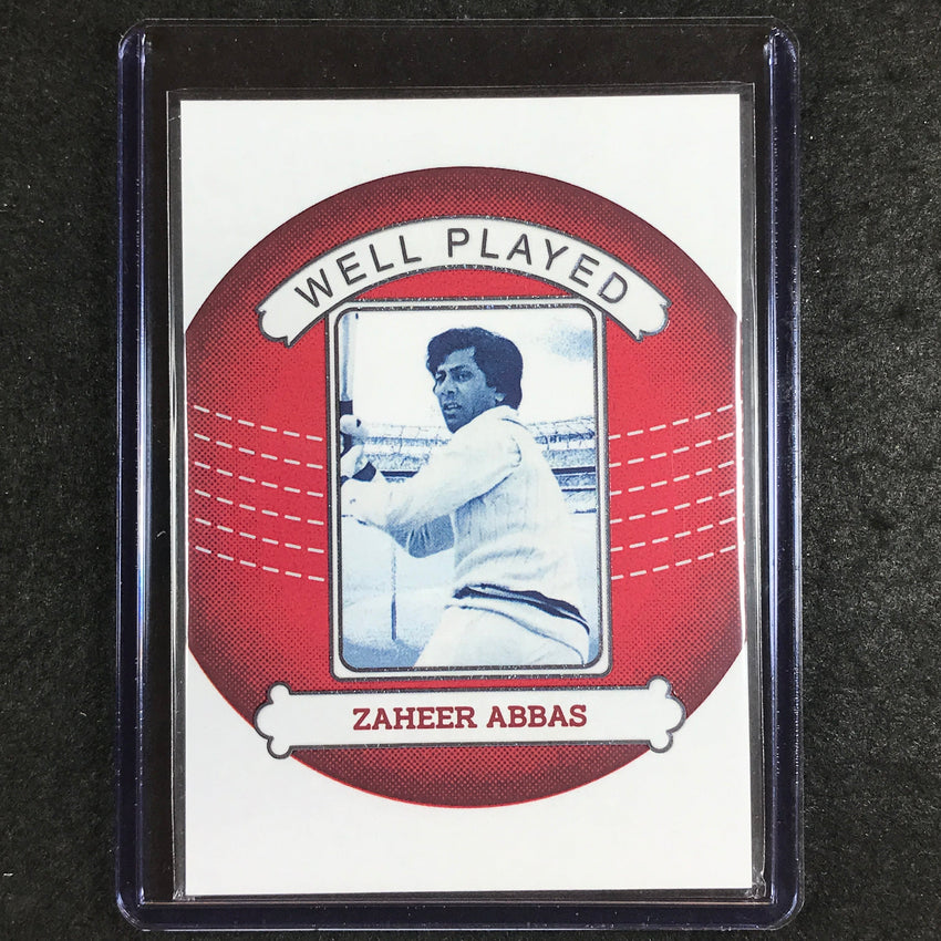 2024 Futera Vintage Cricket ZAHEER ABBAS Well Played Red 2/3 #27