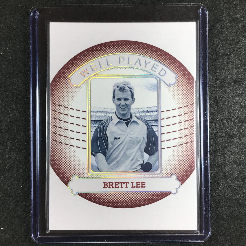 2024 Futera Vintage Cricket BRETT LEE Well Played Platinum 1/1 #3