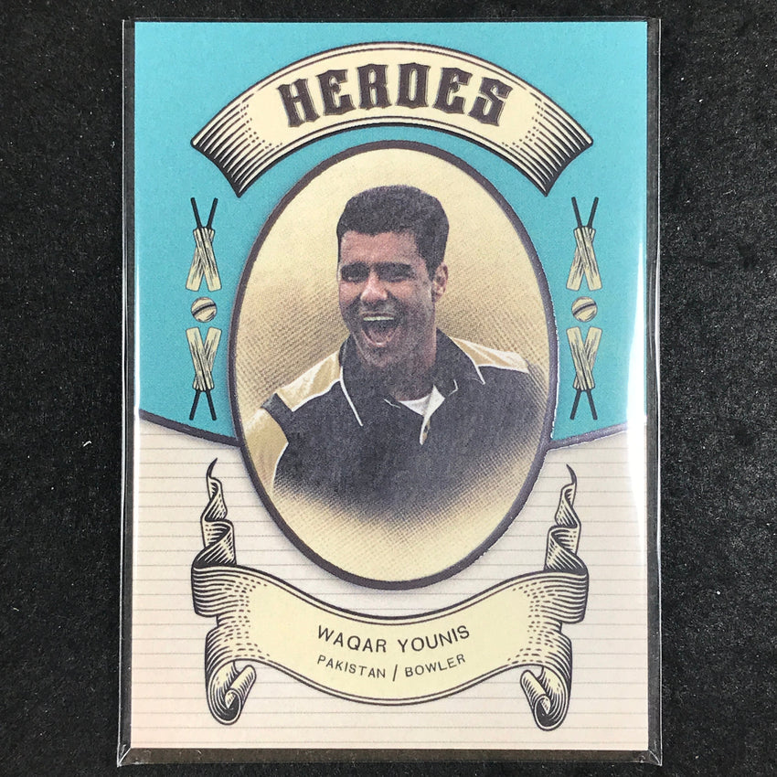 2024 Futera Vintage Cricket WAQAR YOUNIS Heroes /250 #11