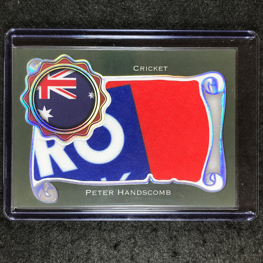 2024 Futera Vintage Cricket PETER HANDSCOMB Flag Memorabilia Relic Platinum 1/1