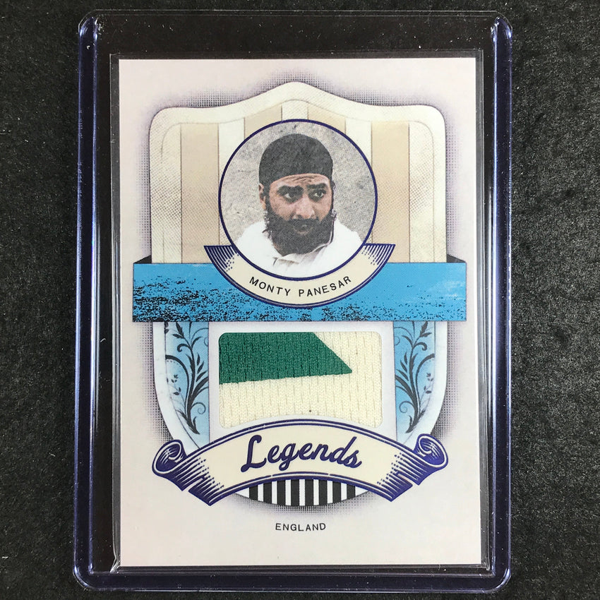 2024 Futera Vintage Cricket MONTY PANESAR Legends Memorabilia Relic Blue 6/6