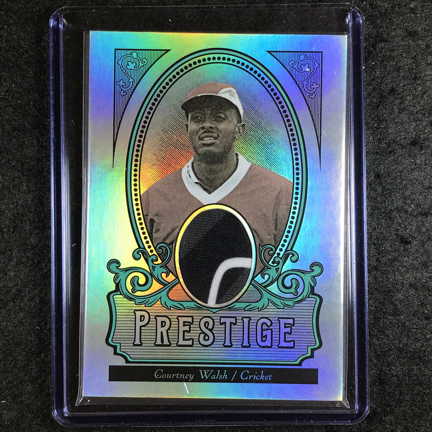 2024 Futera Vintage Cricket COURTNEY WALSH Prestige Memorabilia Relic Green 1/3