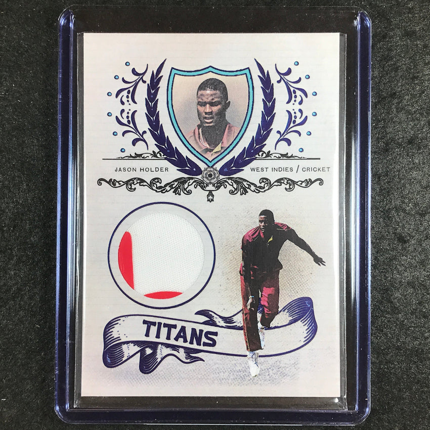 2024 Futera Vintage Cricket JASON HOLDER Titans Memorabilia Relic Blue 6/6