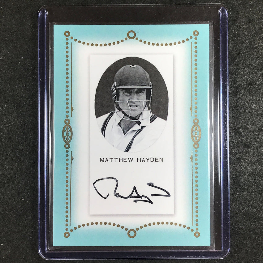 2024 Futera Vintage Cricket MATTHEW HAYDEN Autograph Gold 1/11 #CTA15