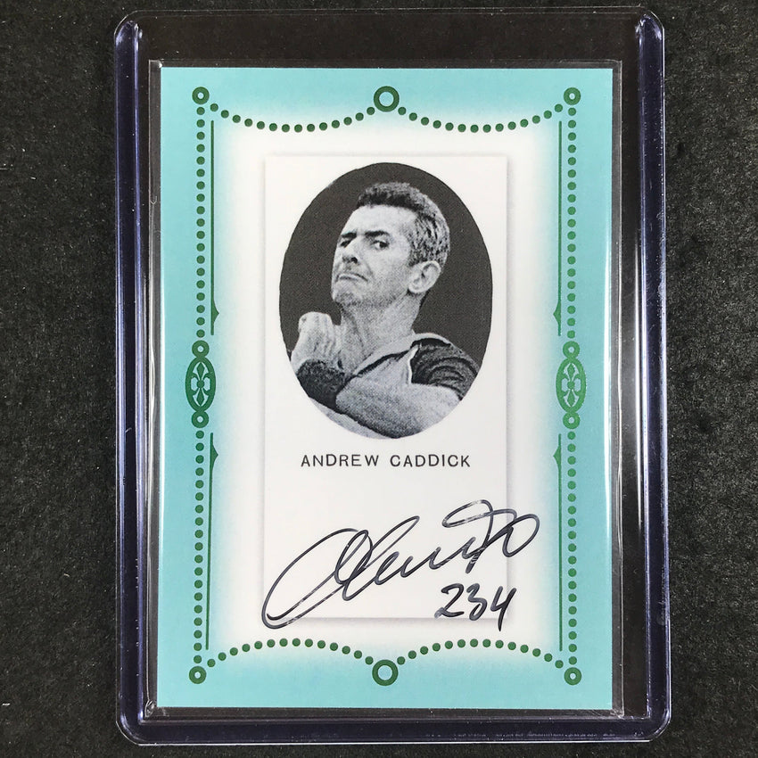2024 Futera Vintage Cricket ANDREW CADDICK Autograph Green 3/11 #CTA16