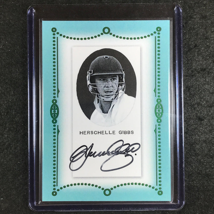 2024 Futera Vintage Cricket HERSCHELLE GIBBS Autograph Green 5/10 #CTA19
