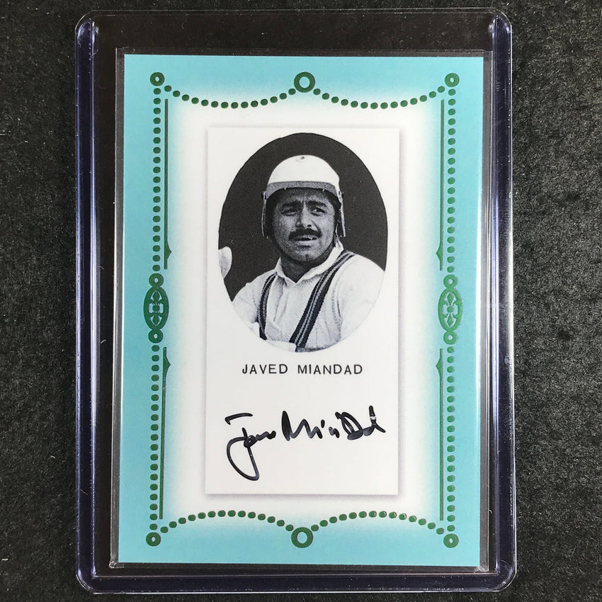 2024 Futera Vintage Cricket JAVED MIANDAD Autograph Green 7/8 #CTA21