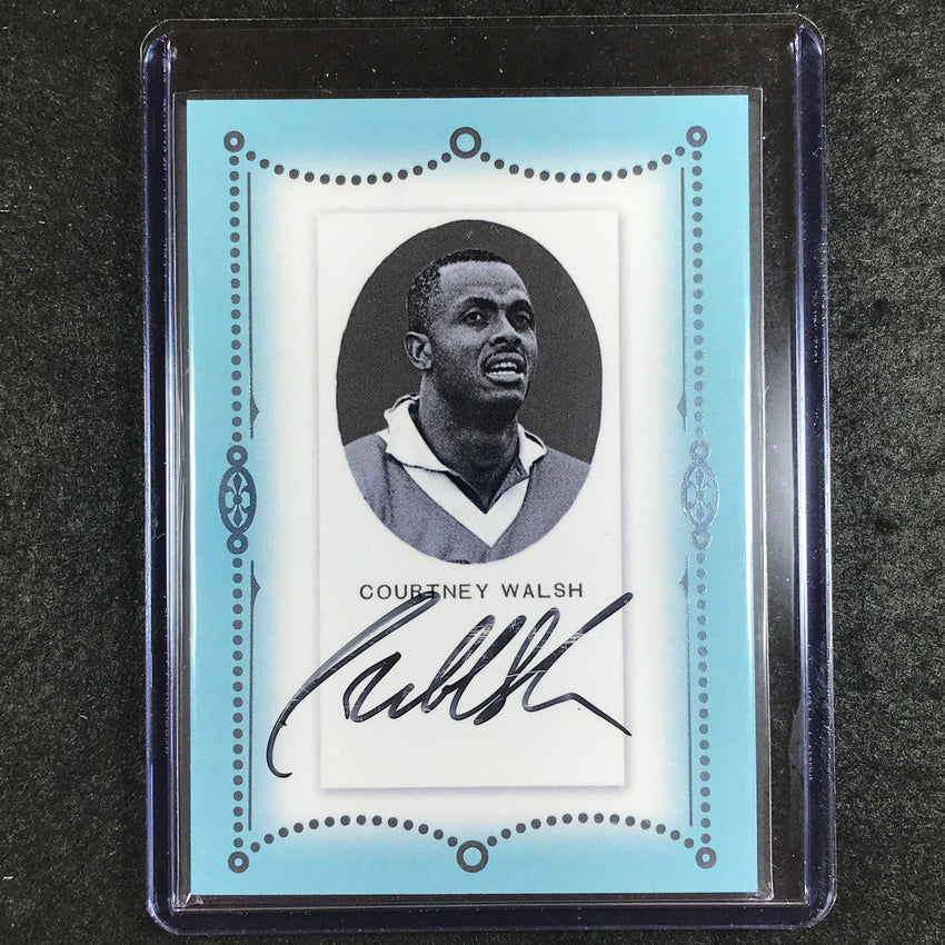 2024 Futera Vintage Cricket COURTNEY WALSH Autograph Blue 5/5 #CTA05