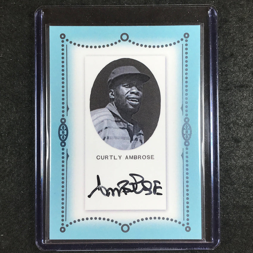 2024 Futera Vintage Cricket SIR CURTLY AMBROSE Autograph Blue 1/5 #CTA08