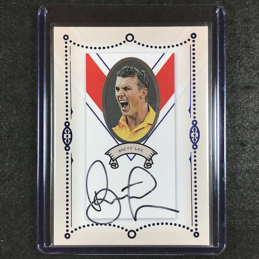 2024 Futera Vintage Cricket BRETT LEE Autograph Blue 4/4 #CCA03