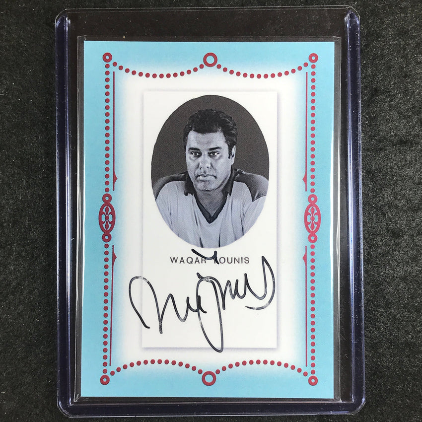 2024 Futera Vintage Cricket WAQAR YOUNIS Autograph Red 1/2 #CTA10
