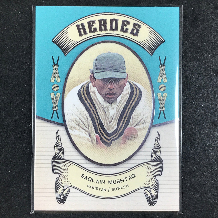2024 Futera Vintage Cricket SAQLAIN MUSHTAQ Heroes /250 #25