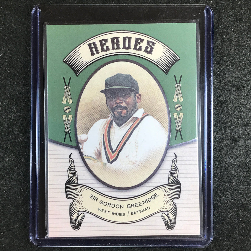 2024 Futera Vintage Cricket SIR GORDON GREENIDGE Heroes Green 11/21 #13