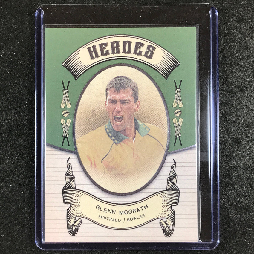 2024 Futera Vintage Cricket GLENN MCGRATH Heroes Green 2/21 #14