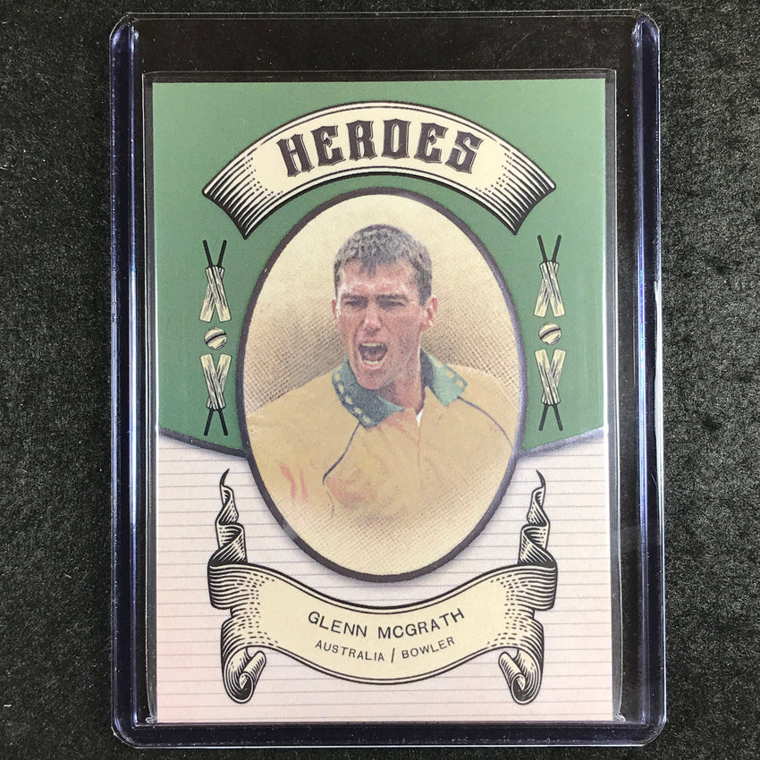 2024 Futera Vintage Cricket GLENN MCGRATH Heroes Green 17/21 #14