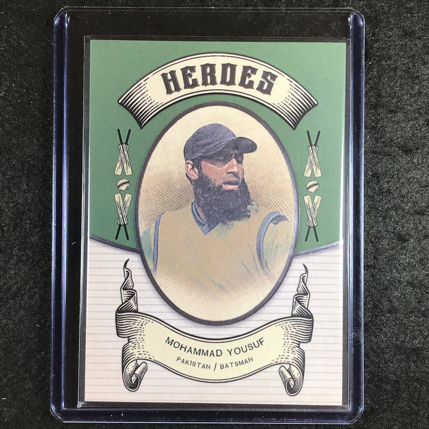 2024 Futera Vintage Cricket MOHAMMAD YOUSUF Heroes Green 18/21 #26