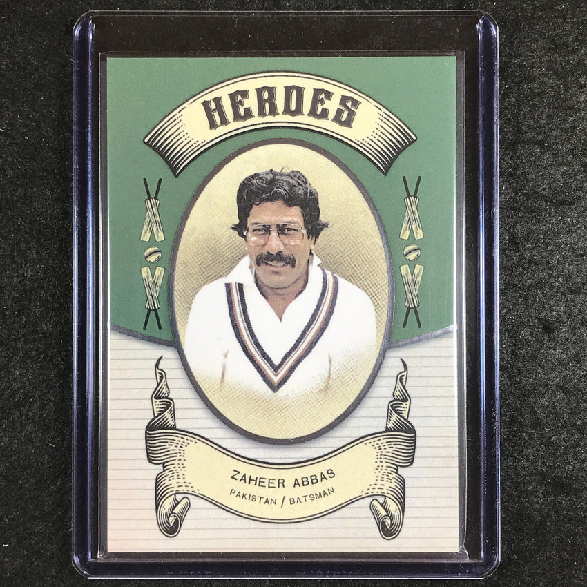 2024 Futera Vintage Cricket ZAHEER ABBAS Heroes Green 6/21 #27