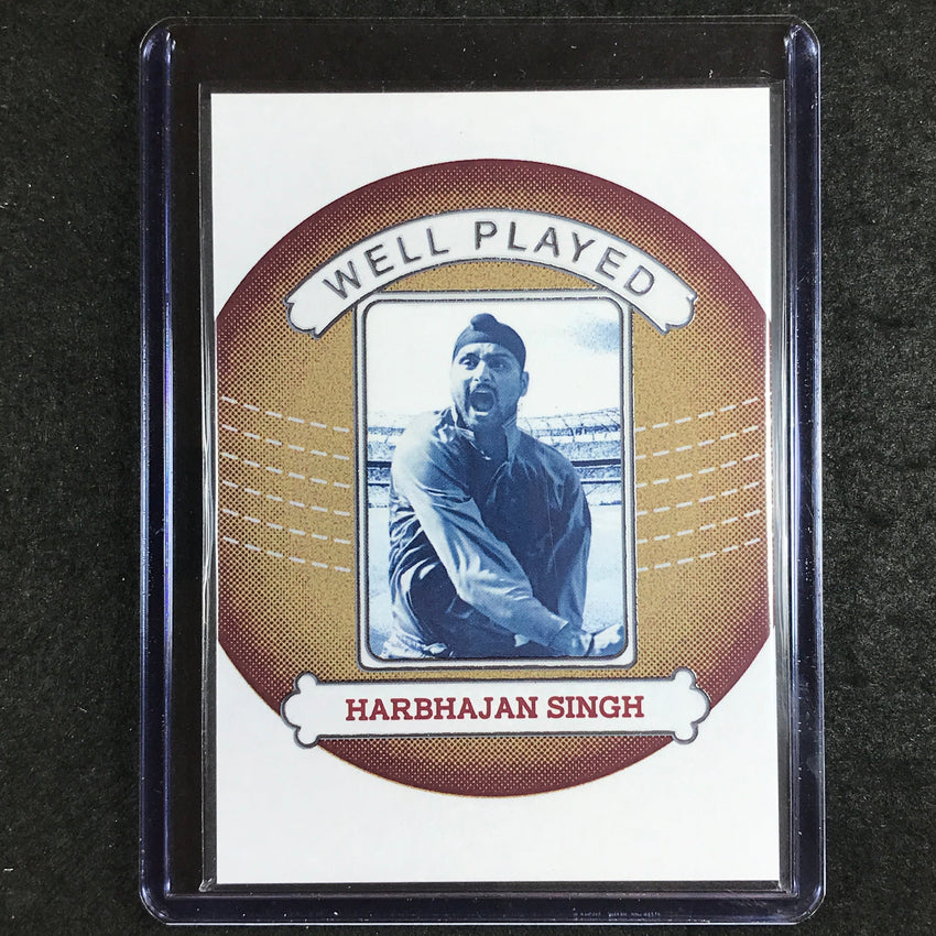 2024 Futera Vintage Cricket HARBHAJAN SINGH Well Played Bronze 13/18 #10