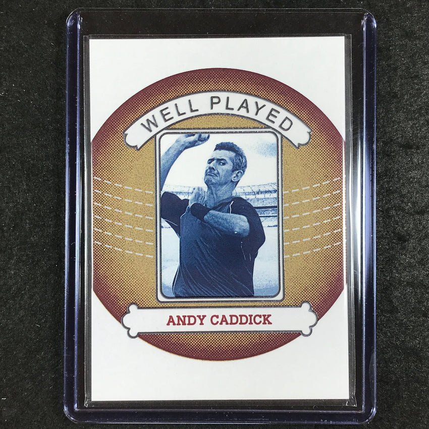 2024 Futera Vintage Cricket ANDY CADDICK Well Played Bronze 10/18 #18