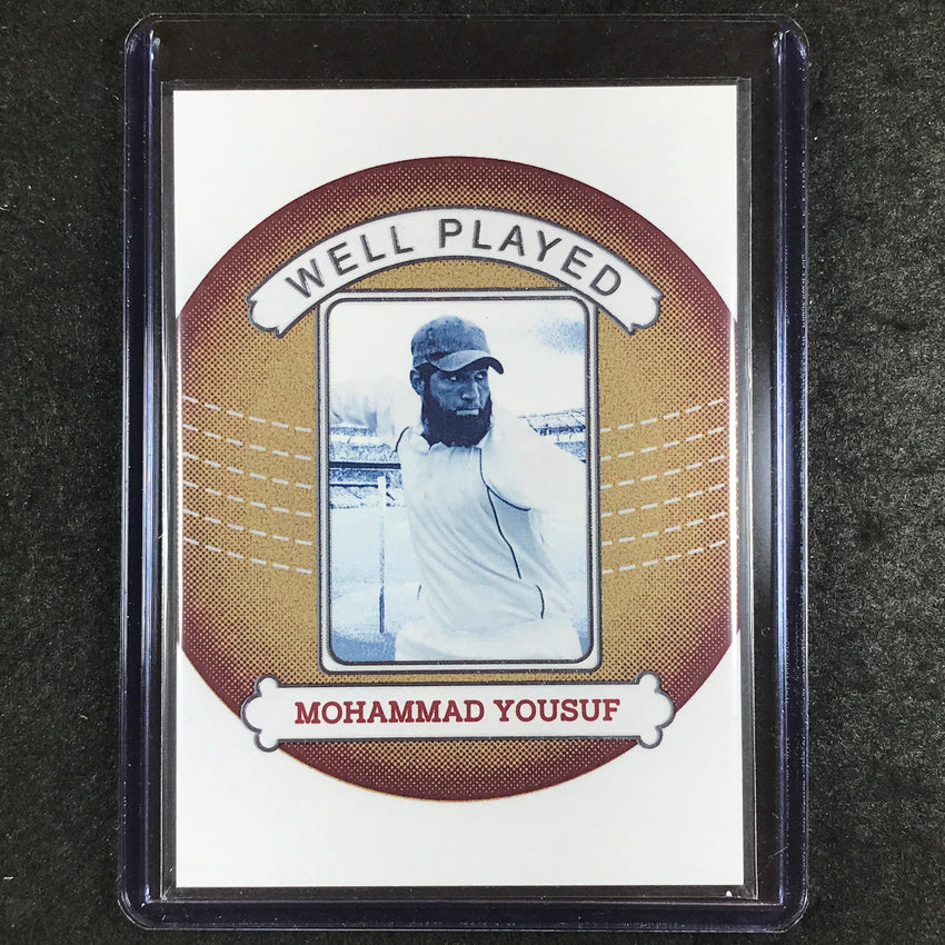 2024 Futera Vintage Cricket MOHAMMAD YOUSUF Well Played Bronze 5/18 #26