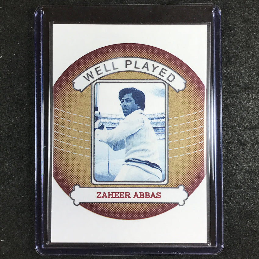 2024 Futera Vintage Cricket ZAHEER ABBAS Well Played Bronze 3/18 #27