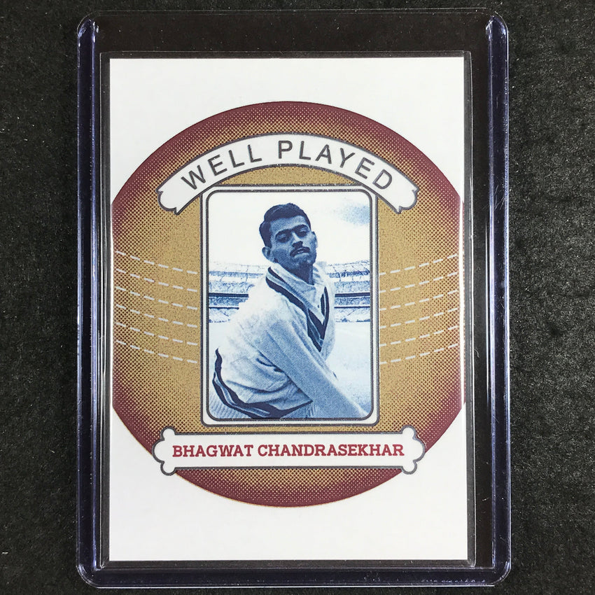 2024 Futera Vintage Cricket BHAGWAT CHANDRASEKHAR Well Played Bronze 2/18 #31
