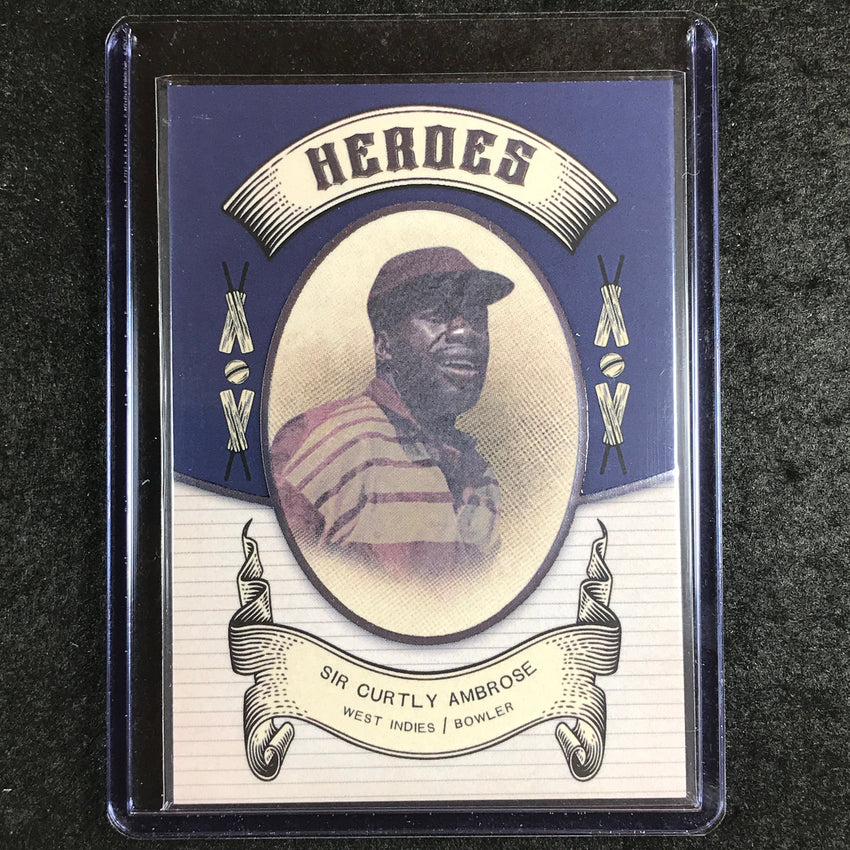 2024 Futera Vintage Cricket SIR CURTLY AMBROSE Heroes Blue 7/9 #9