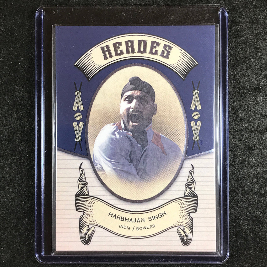 2024 Futera Vintage Cricket HARBHAJAN SINGH Heroes Blue 5/9 #10
