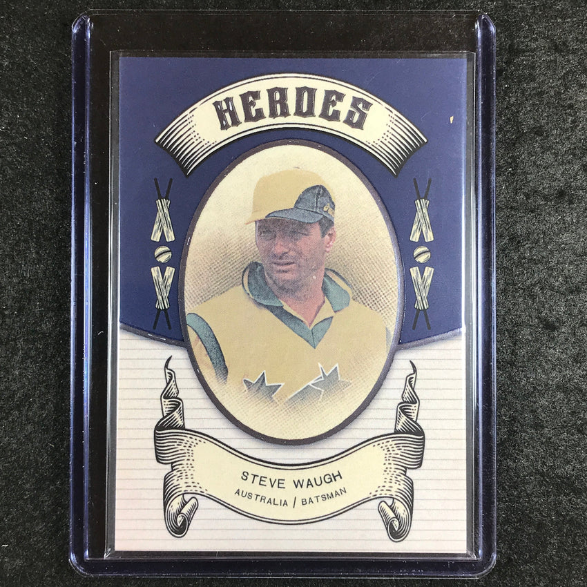 2024 Futera Vintage Cricket STEVE WAUGH Heroes Blue 9/9 #23