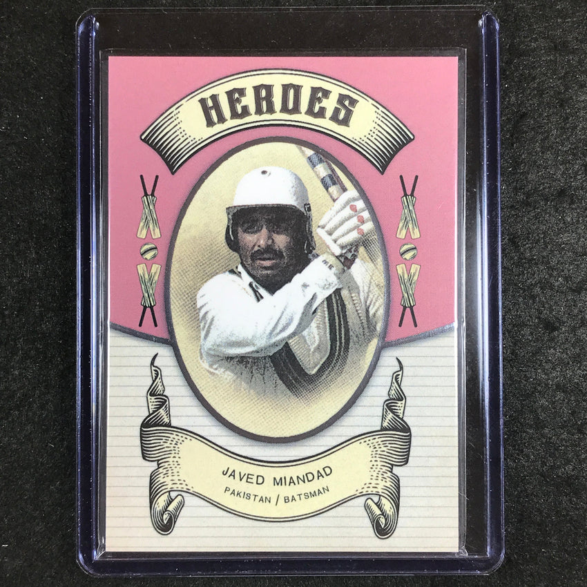 2024 Futera Vintage Cricket JAVED MIANDAD Heroes Pink 4/7 #28