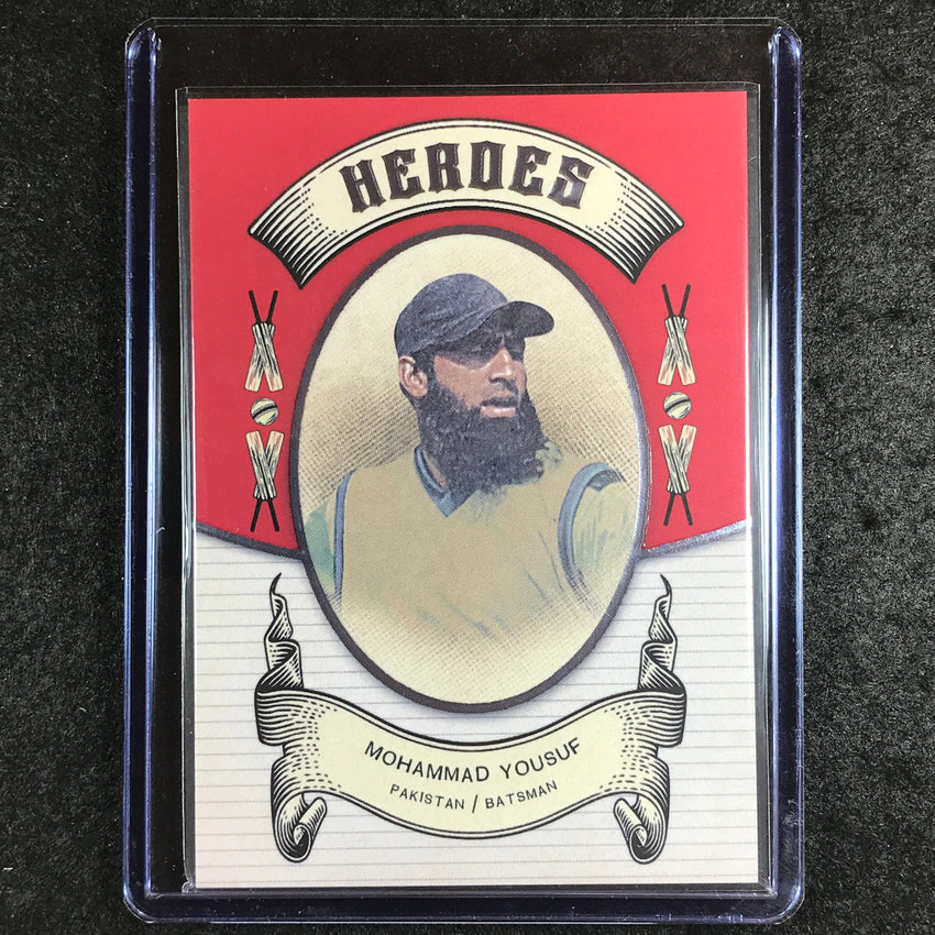 2024 Futera Vintage Cricket MOHAMMAD YOUSUF Heroes Red 1/5 #26