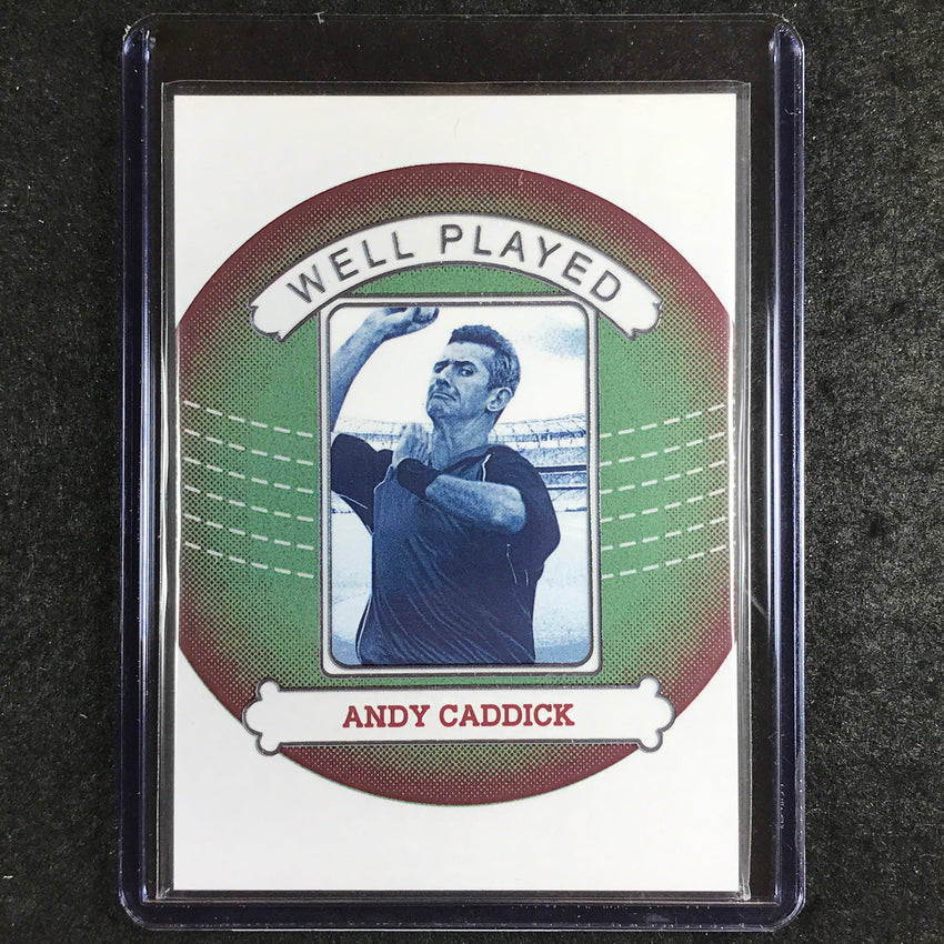 2024 Futera Vintage Cricket ANDY CADDICK Well Played Green 8/9 #18