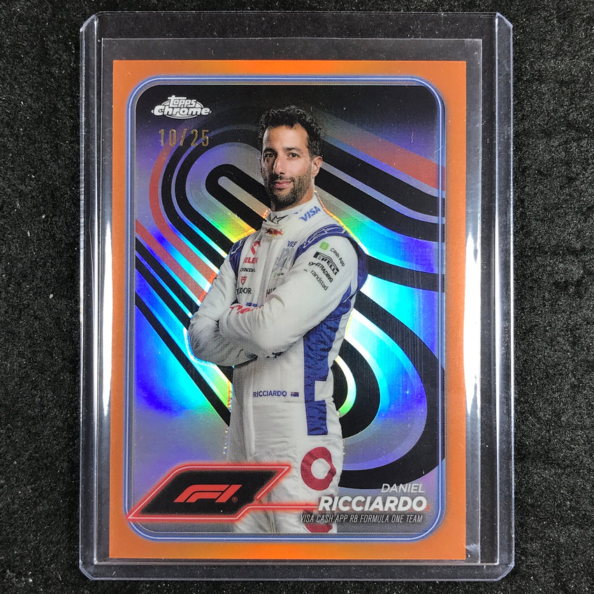 2024 Topps Chrome Formula 1 DANIEL RICCIARDO Base Orange 10/25 #18