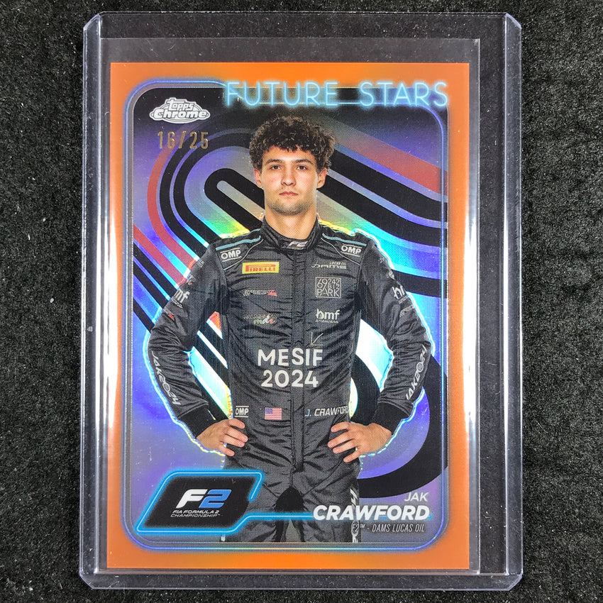 2024 Topps Chrome Formula 1 JAK CRAWFORD Base Orange 16/25 #33