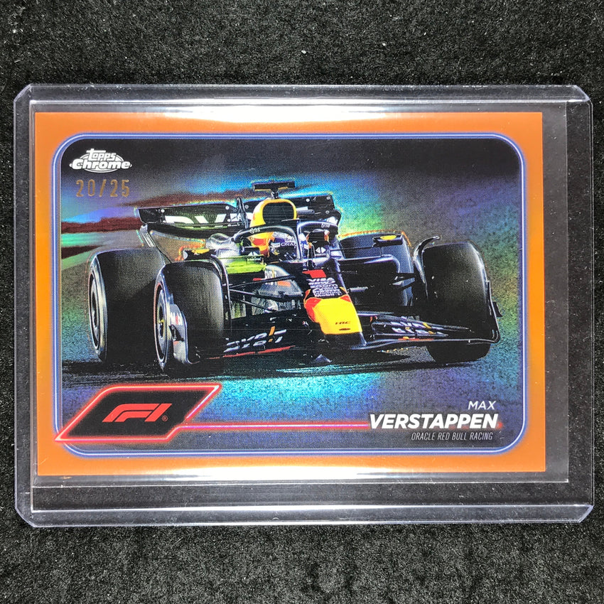 2024 Topps Chrome Formula 1 MAX VERSTAPPEN Base Orange 20/25 #73