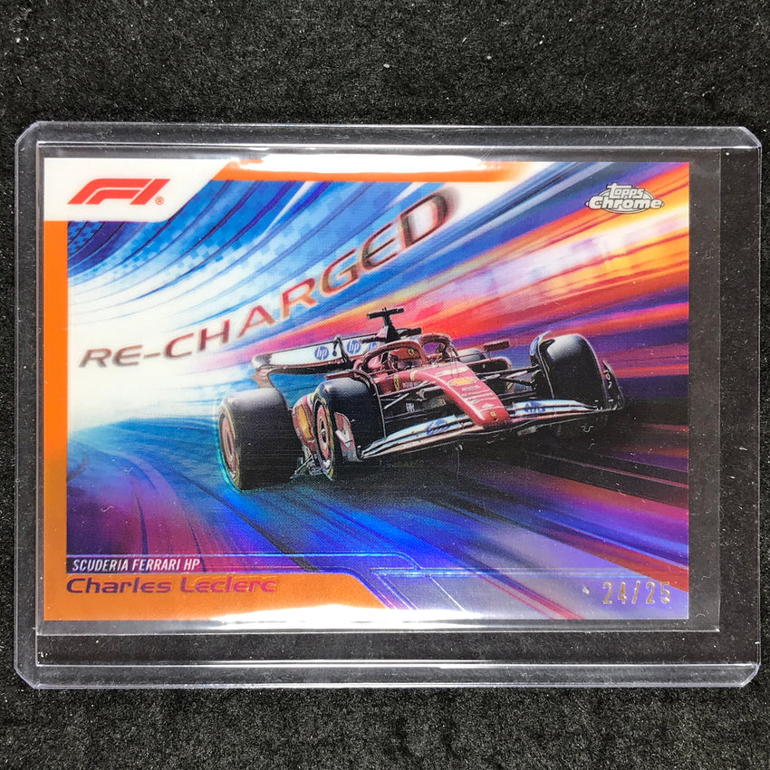 2024 Topps Chrome Formula 1 CHARLES LECLERC Re-Charged Orange 24/25 #3