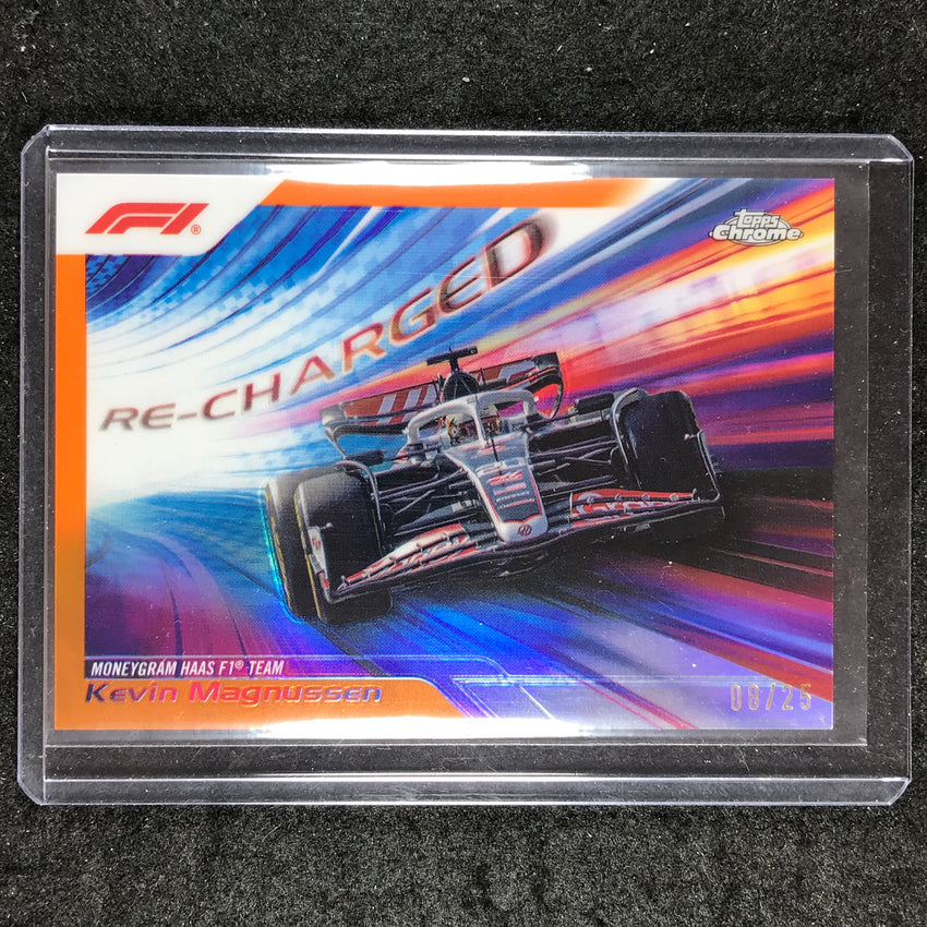 2024 Topps Chrome Formula 1 KEVIN MAGNUSSEN Re-Charged Orange 8/25 #16