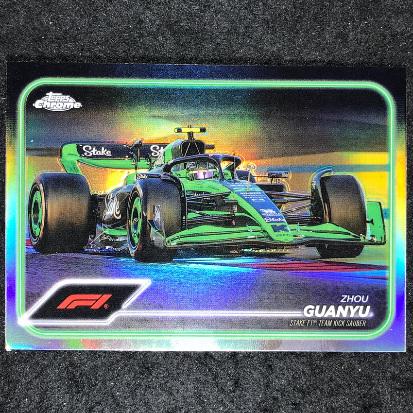 2024 Topps Chrome Formula 1 ZHOU GUANYU Base Refractor #86