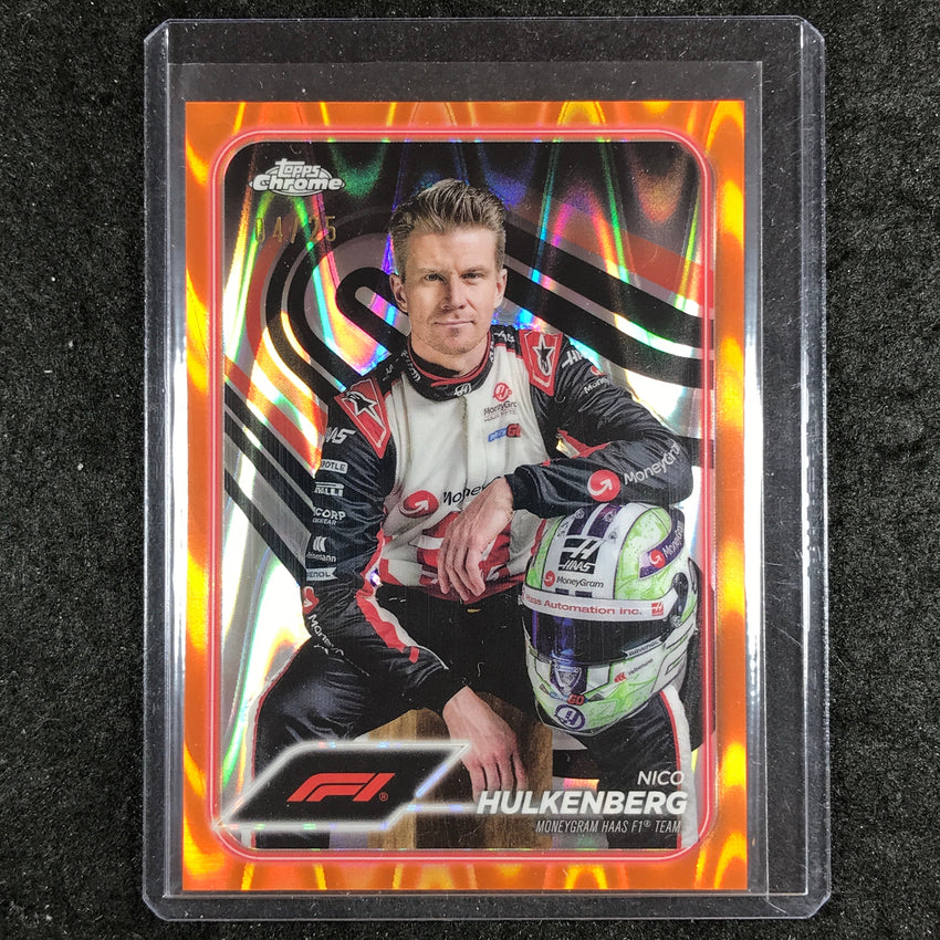 2024 Topps Chrome Formula 1 NICO HULKENBERG Orange RayWave 4/25 #15