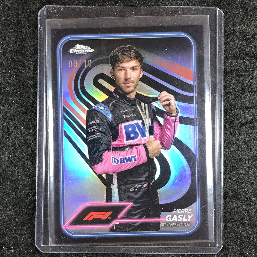 2024 Topps Chrome Formula 1 PIERRE GASLY Base Black 9/10 #10