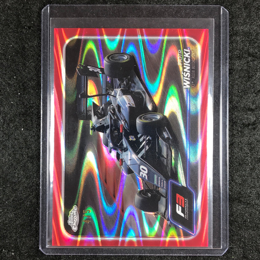 2024 Topps Chrome Formula 1 PIOTR WI?NICKI Base Red RayWave 4/5 #144
