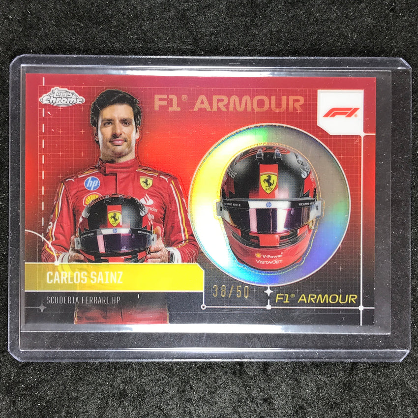 2024 Topps Chrome Formula 1 CARLOS SAINZ F1 Armour SSP 38/50