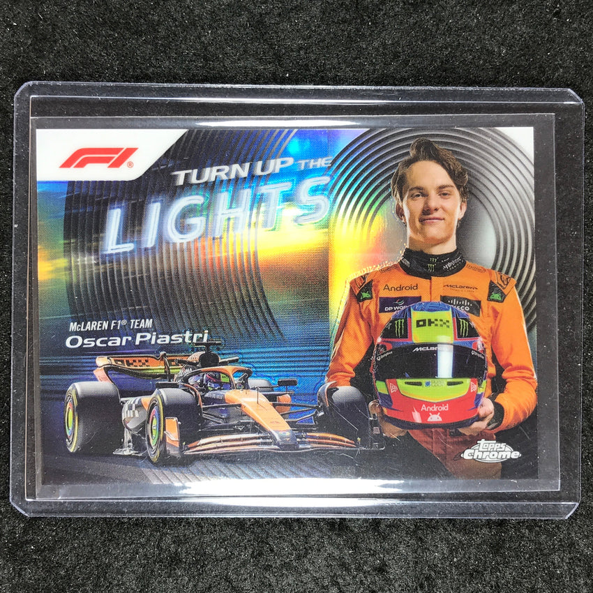 2024 Topps Chrome Formula 1 OSCAR PIASTRI Turn Up The Lights SSP #4