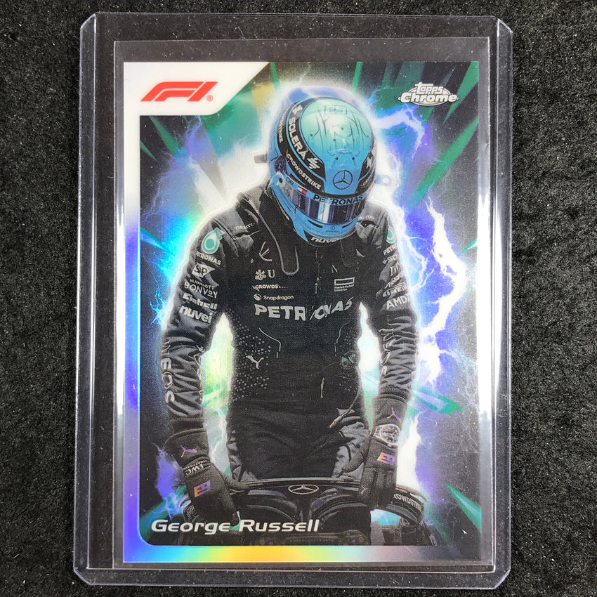 2024 Topps Chrome Formula 1 GEORGE RUSSELL Ultrasonic SSP #5