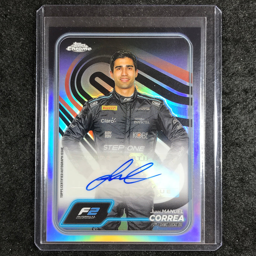 2024 Topps Chrome Formula 1 JUAN MANUEL CORREA Chrome Autograph Base #CORR
