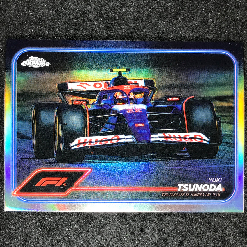 2024 Topps Chrome Formula 1 YUKI TSUNODA Base Refractor #89
